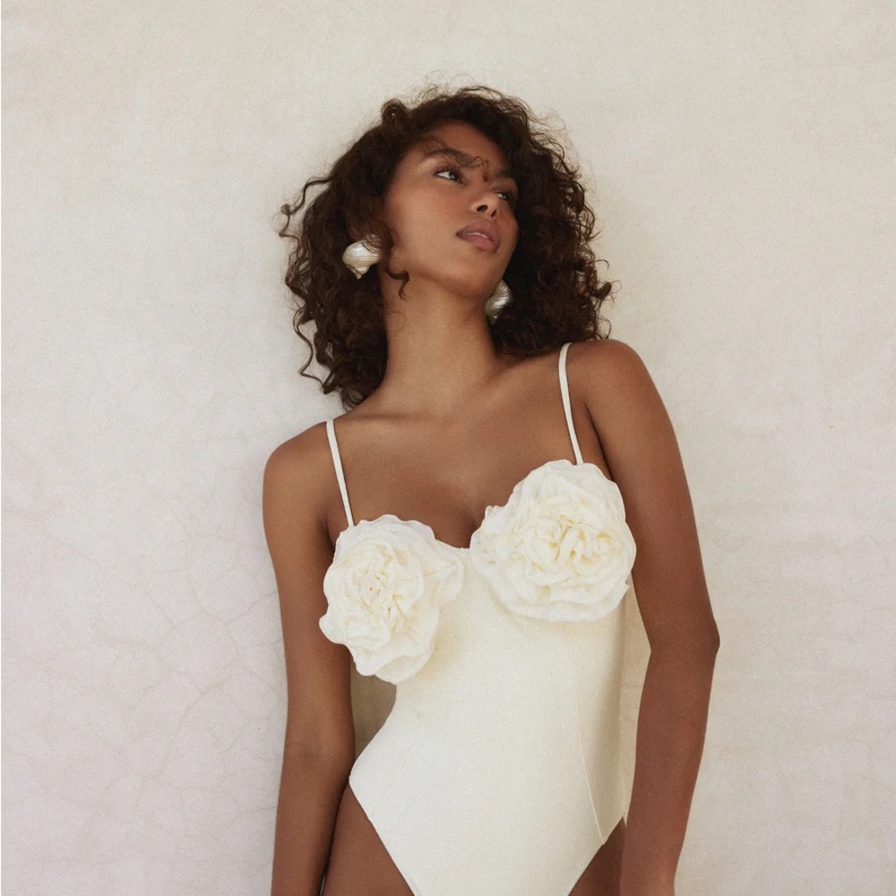 NWT SAME Rose One Piece Small